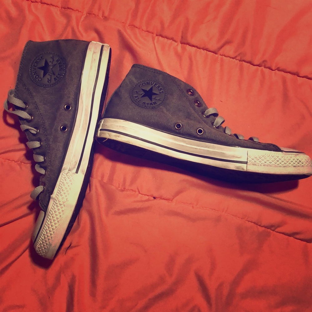 Distressed Grey Converse